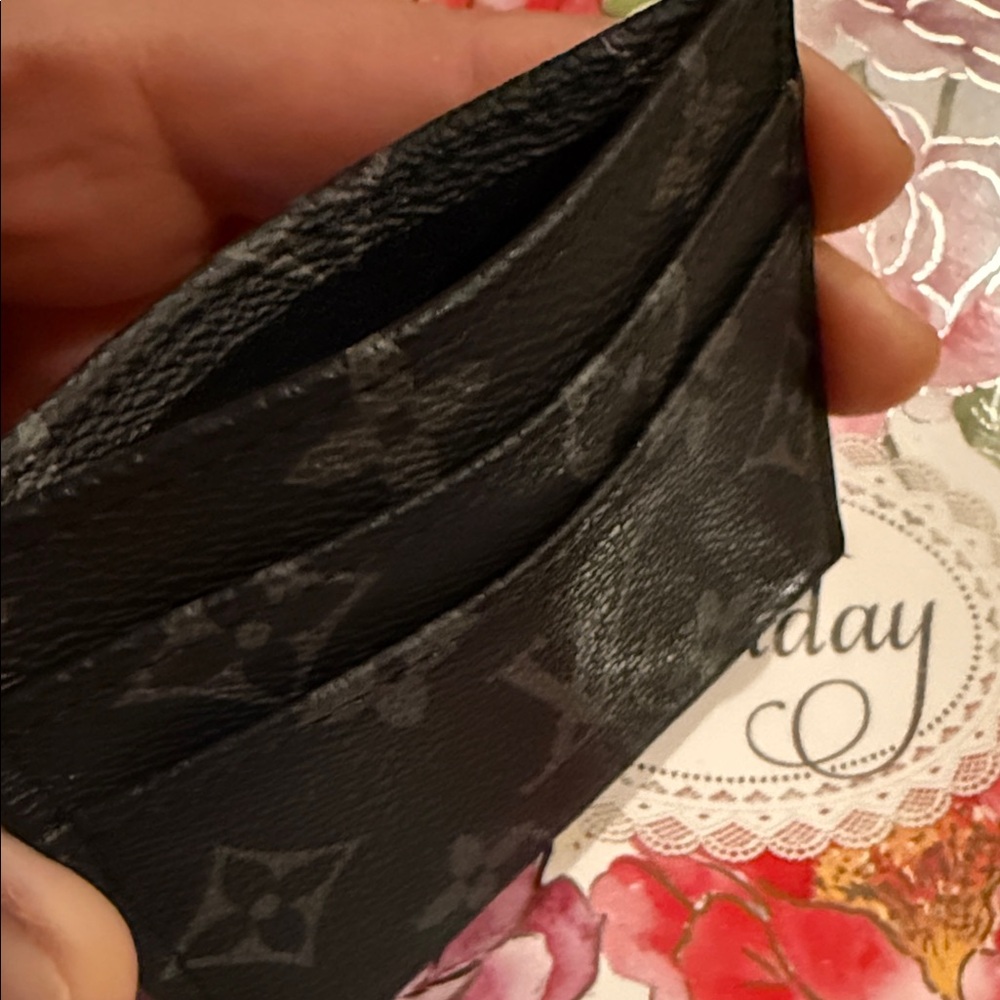Black classic Card Holder/Money Holder - Picture 3 of 5